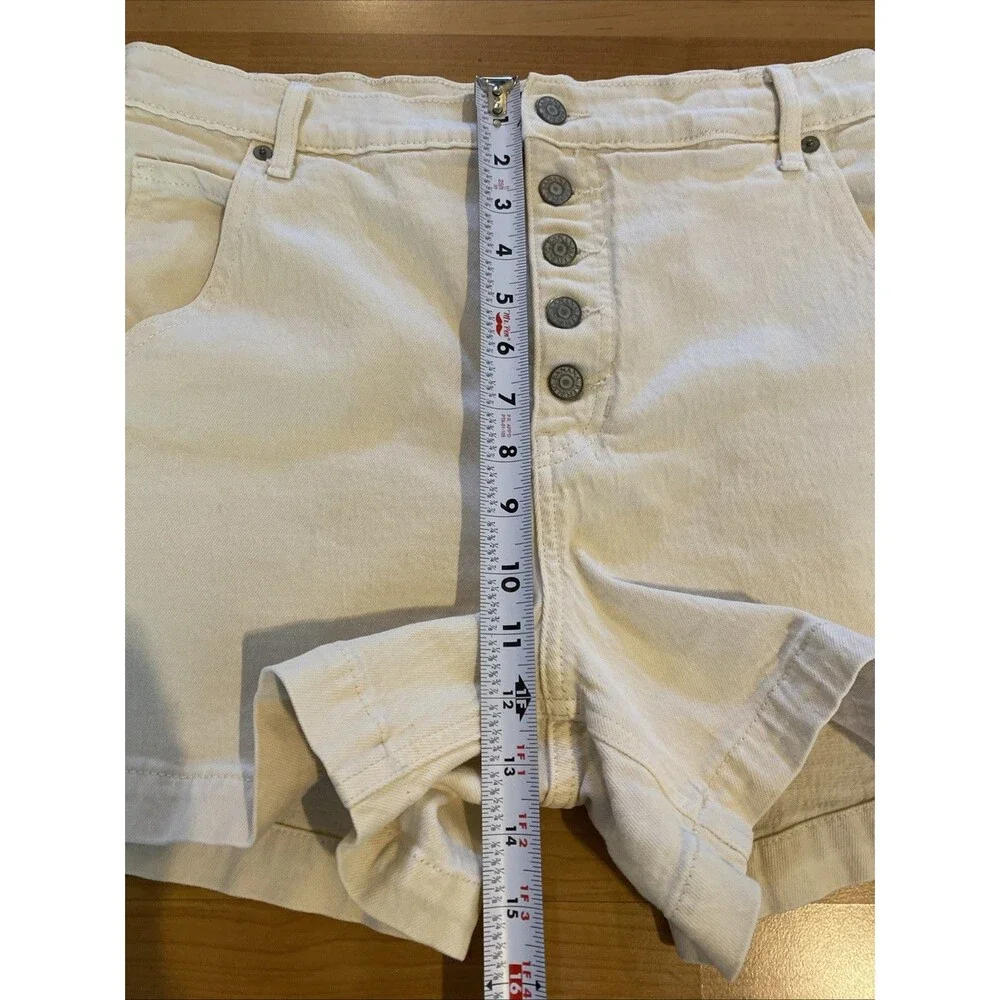 Banana‎ Republic Size 31/12 Ecru Ivory Button Fly 4
